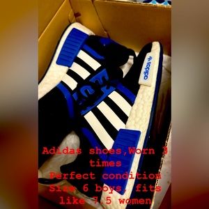 Adidas Shoes basic brand NEW, Blue,Black,White shoes